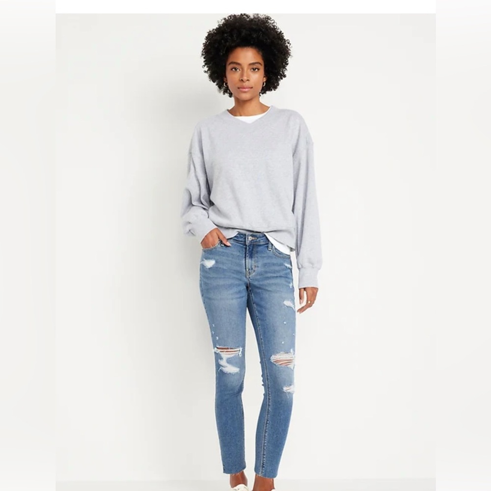 Old Navy Rockstar Mid Riss Super Skinny Jeans